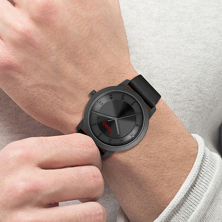HUGO Ensure Sustainable 42mm Black Dial, view 5