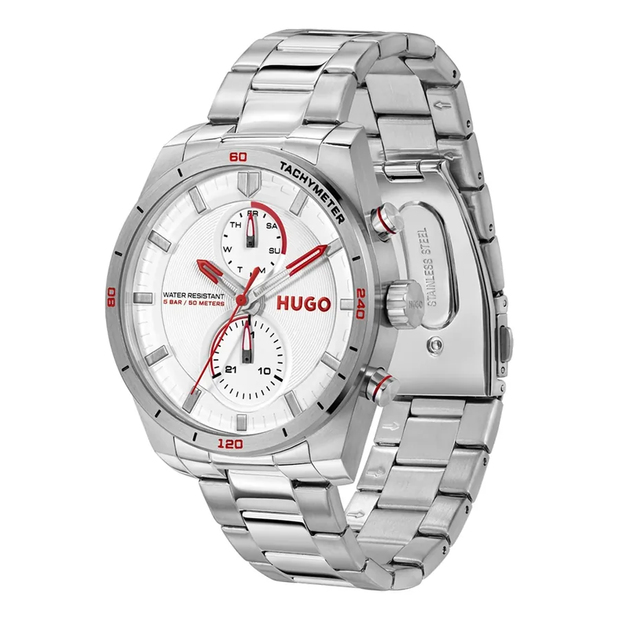 HUGO Fast 44mm White Dial, view 3