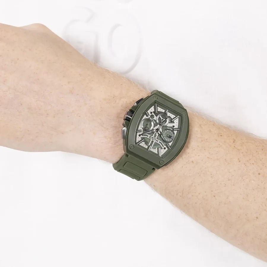 HUGO ID Skeleton 42x47mm Green Dial, view 2