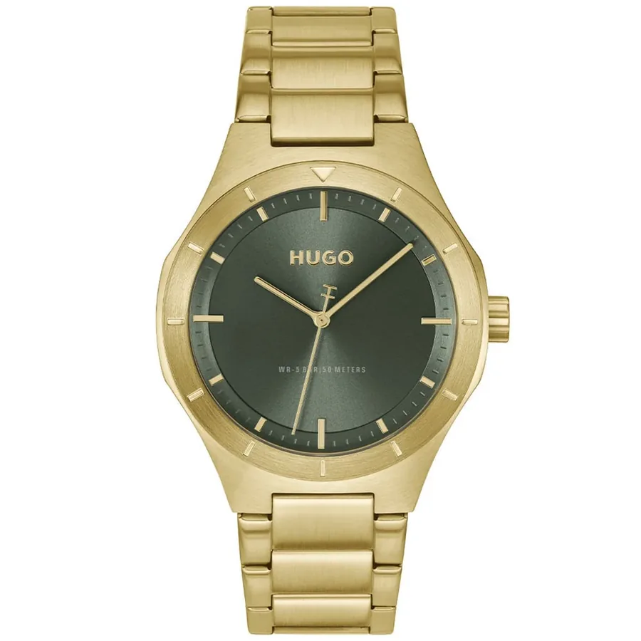 HUGO LIT 42mm Green Dial, front view