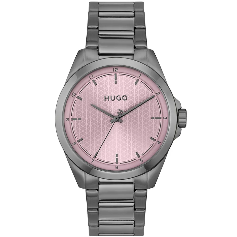 HUGO Seam 41mm Pink Dial, front view