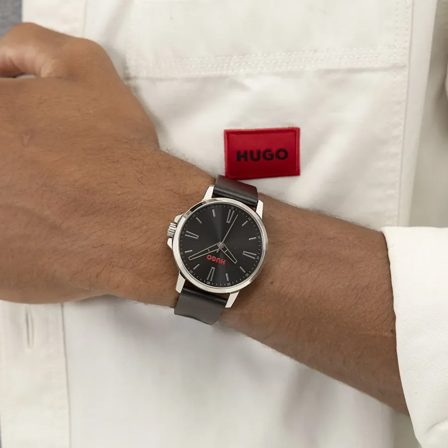 HUGO Smooth 41mm Black Dial, view 2