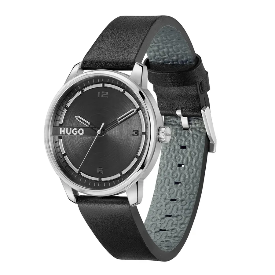 HUGO Stamp 42mm Black Dial, view 3