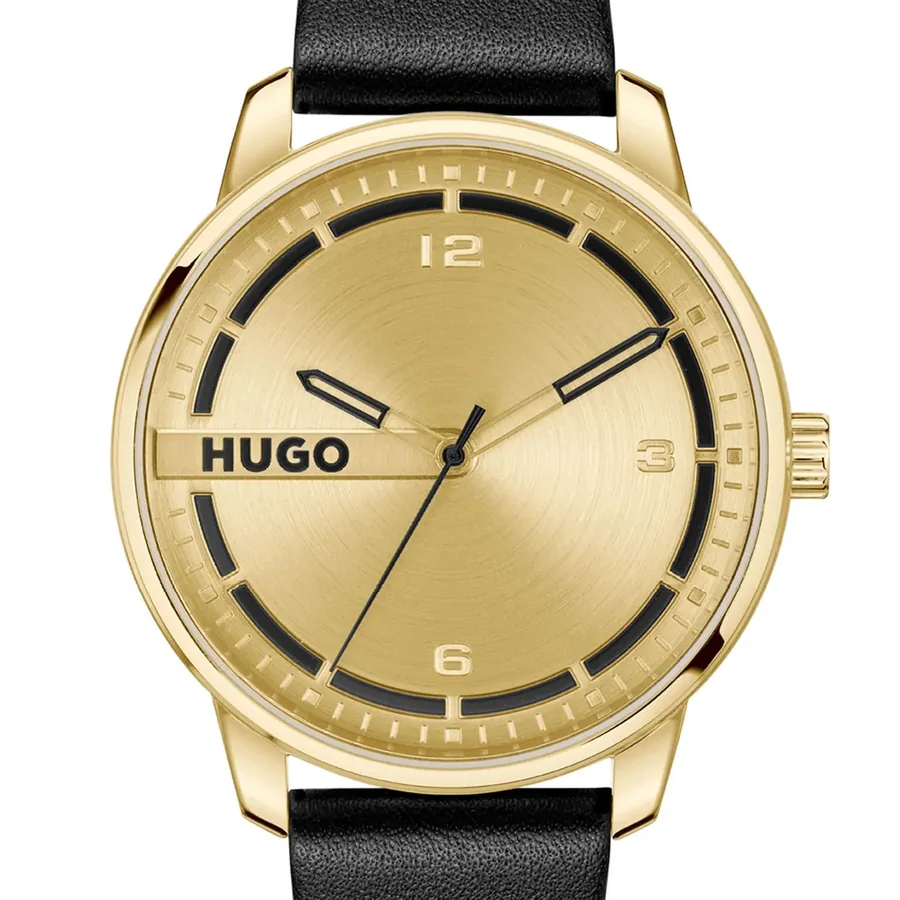 HUGO Stamp 42mm Gold Dial, view 2