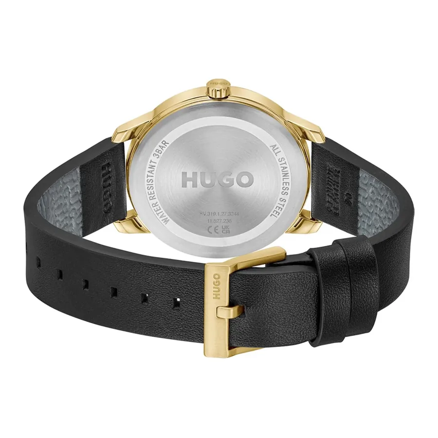 HUGO Stamp 42mm Gold Dial, view 4