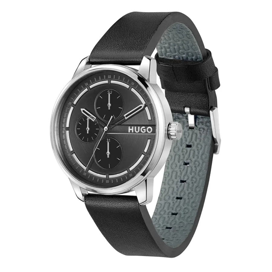 HUGO Stamp 44mm Black Dial, view 3