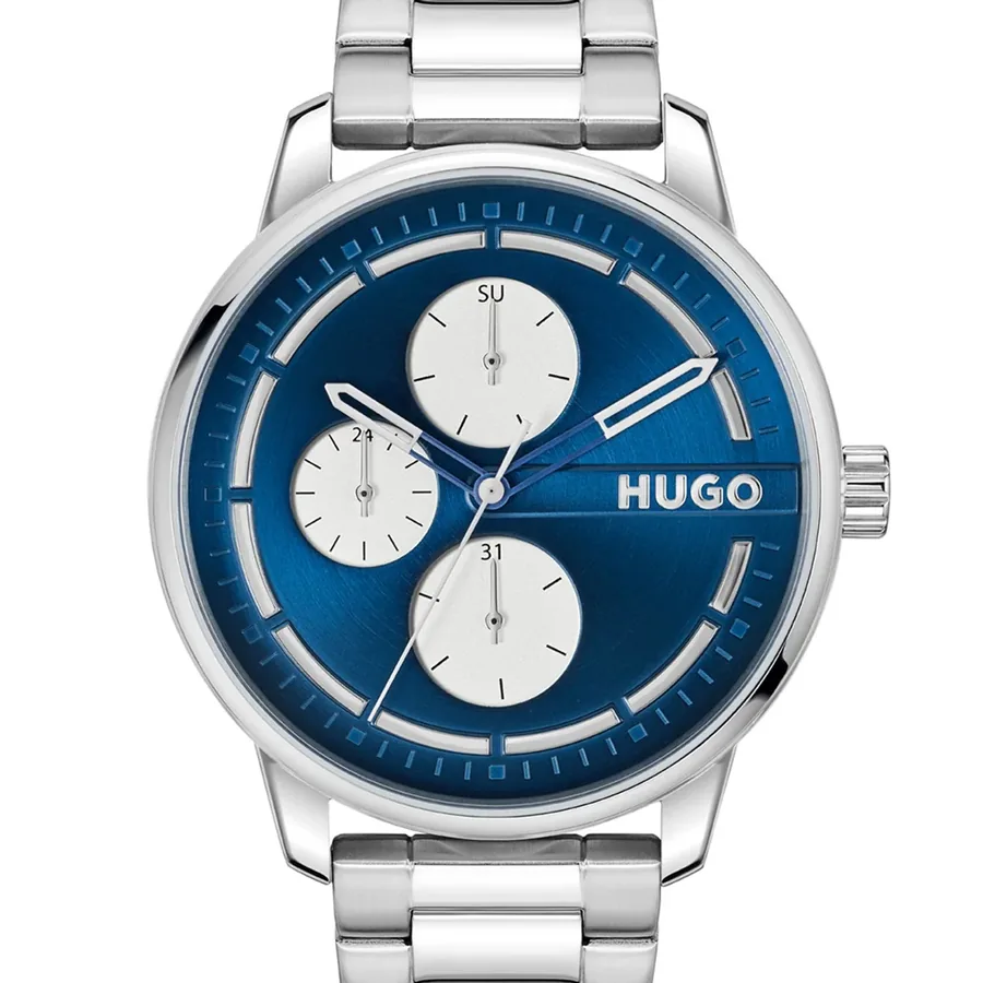 HUGO Stamp Multi 44mm Blue Dial, view 2