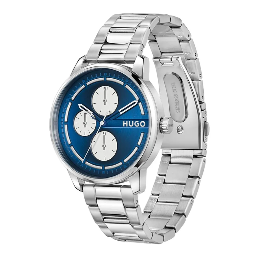 HUGO Stamp Multi 44mm Blue Dial, view 3