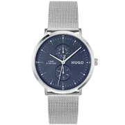 Blue dial / Silver-tone