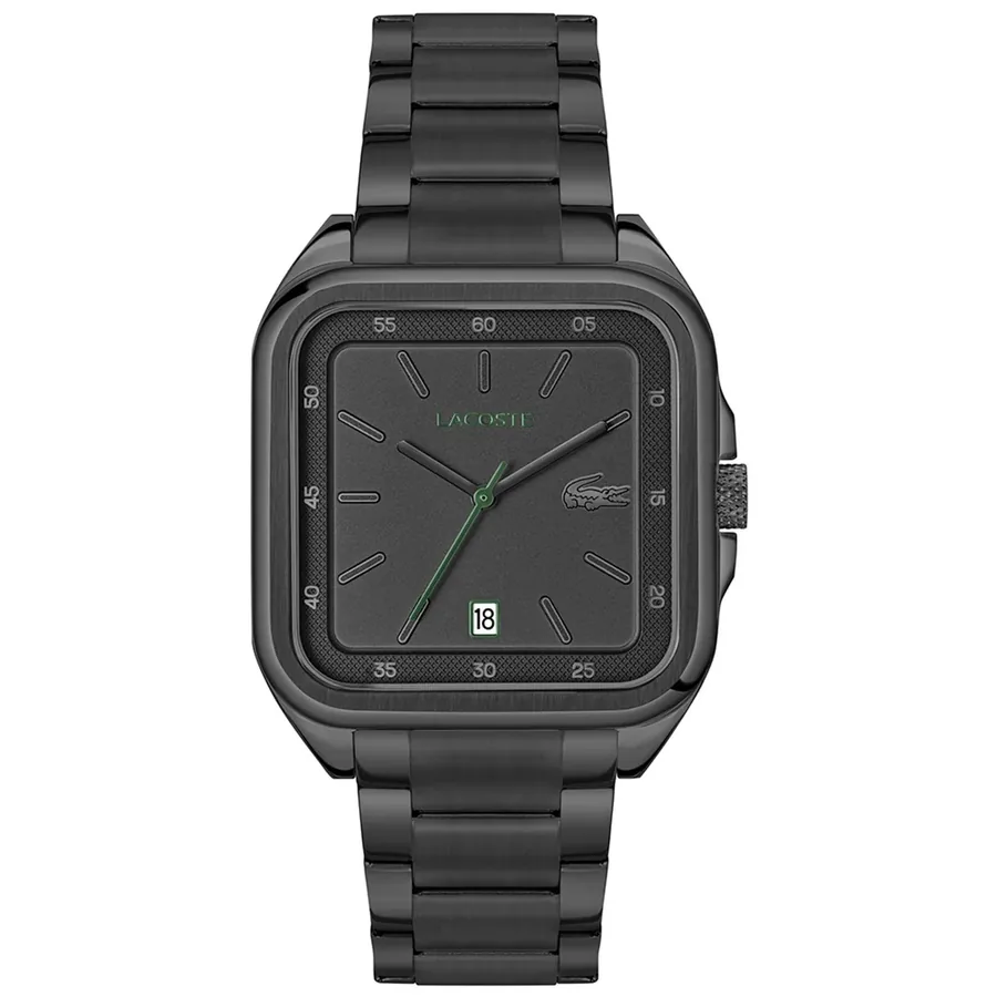 Lacoste 12.12 39x32mm Black Dial, front view