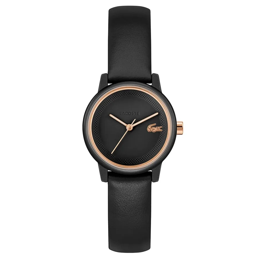 Lacoste 12.12 Swift 26mm Black Dial, front view