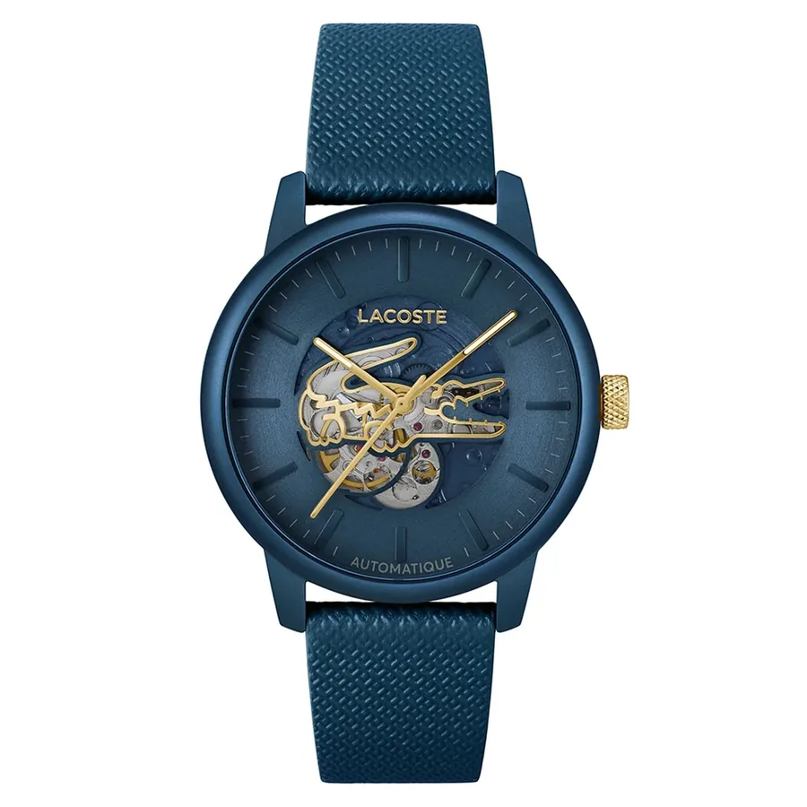 Lacoste 44mm Automatic Blue Dial, front view