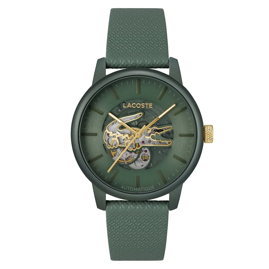 Lacoste 44mm Automatic Khaki Dial, front view