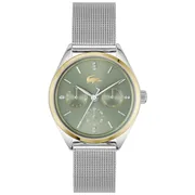 Green dial / Silver and gold-tone