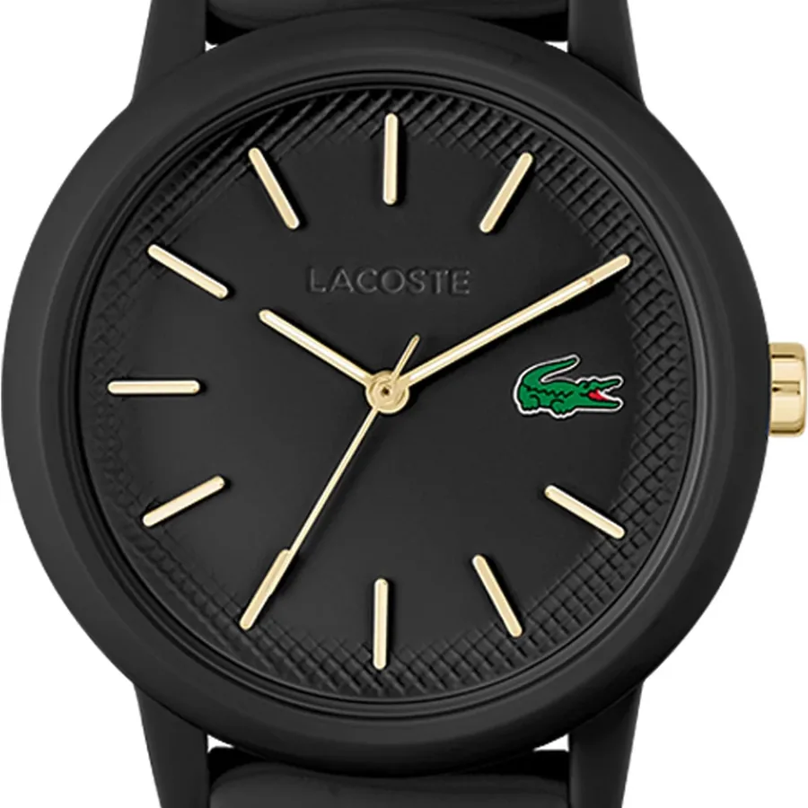 Lacoste Black Dial, Black Rubber Strap, Ref. 2001212, view 2