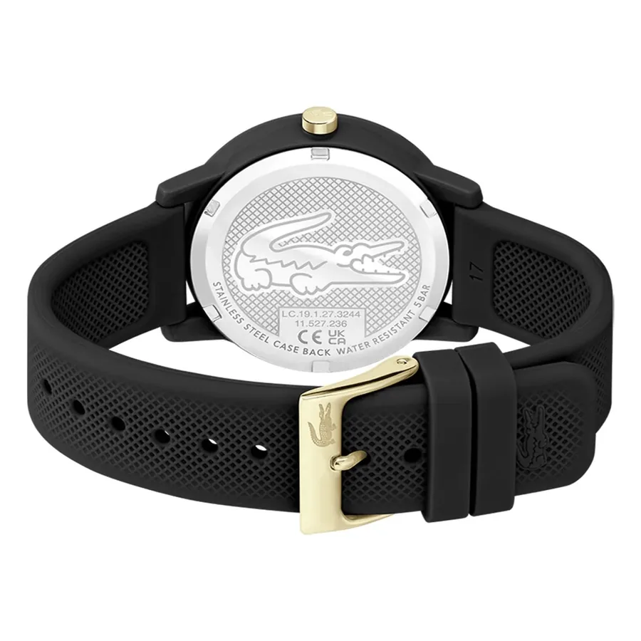 Lacoste Black Dial, Black Rubber Strap, Ref. 2001212, view 4