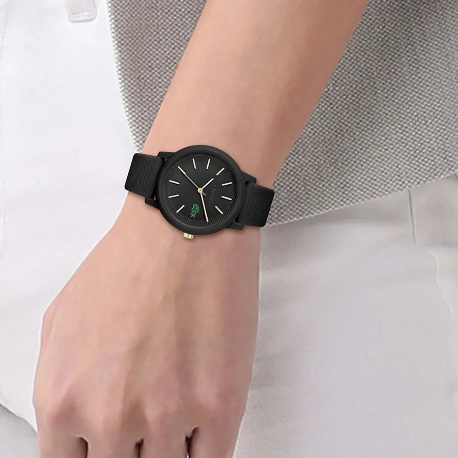 Lacoste Black Dial, Black Rubber Strap, Ref. 2001212, view 5