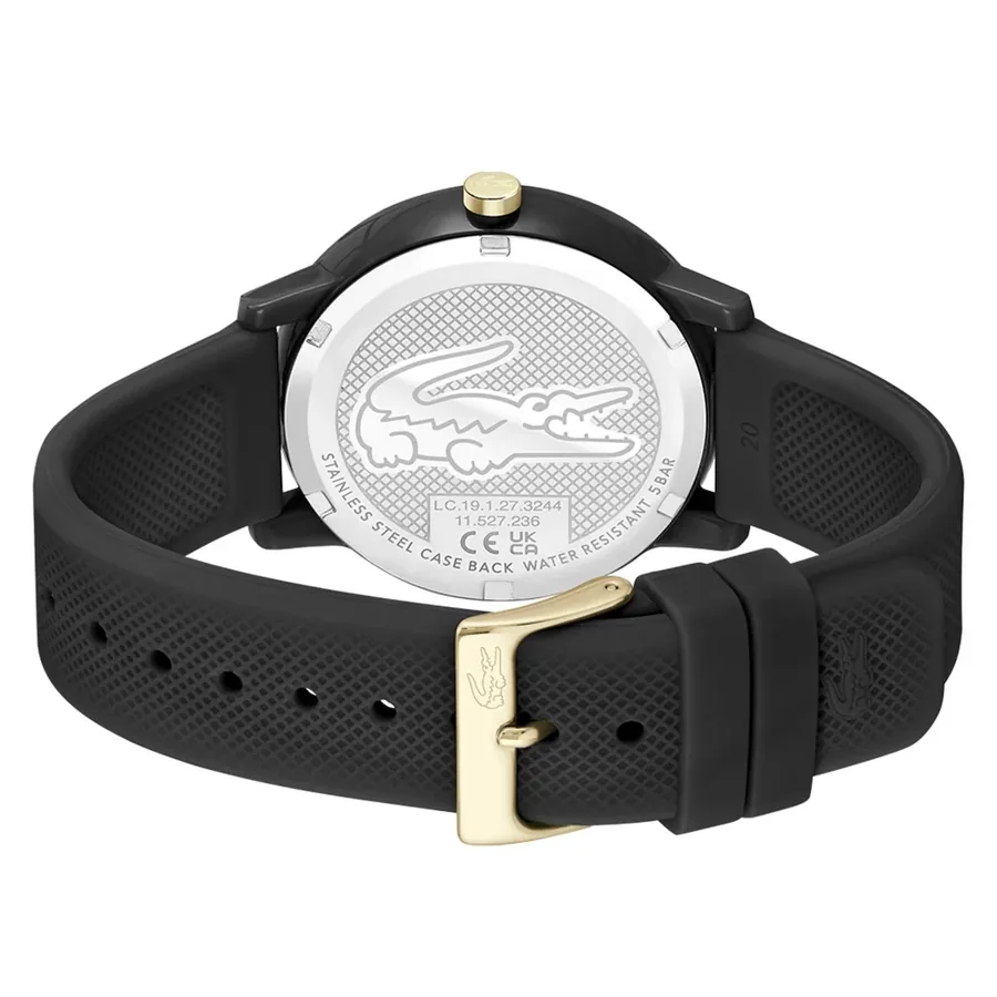 Lacoste Black Dial, Black Rubber Strap, Ref. 2011233, view 4