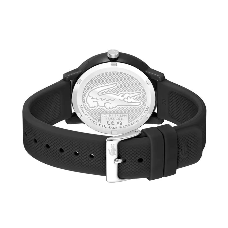 Lacoste Black Dial, Black Rubber Strap, Ref. 2011171, view 4