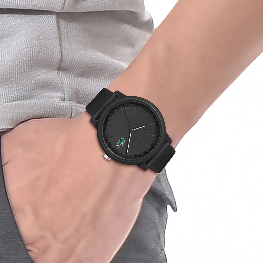 Lacoste Black Dial, Black Rubber Strap, Ref. 2011171, view 5