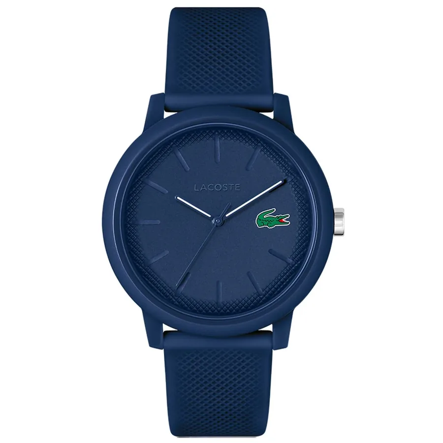 Lacoste Blue Dial, Blue Rubber Strap, Ref. 2011172, front view