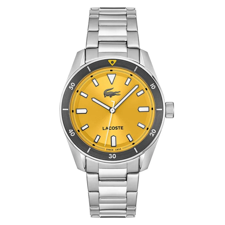 Lacoste Boston 39mm Yellow Dial, front view