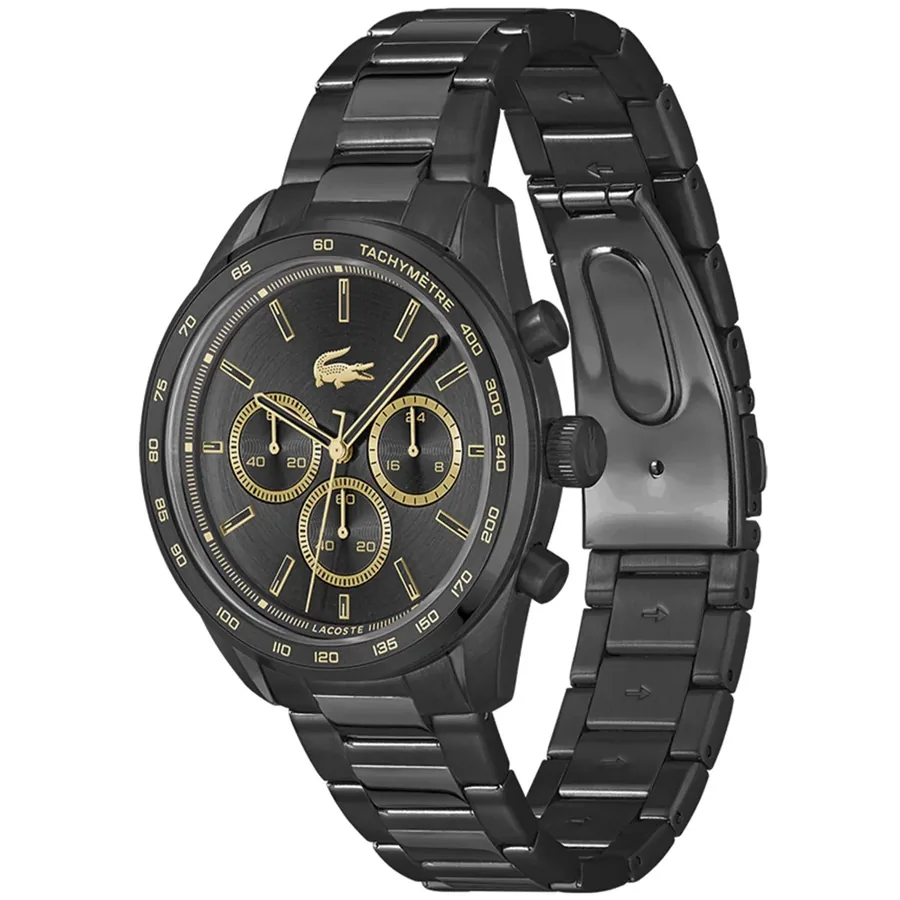 Lacoste Boston 42mm Chronograph Black Dial, view 3