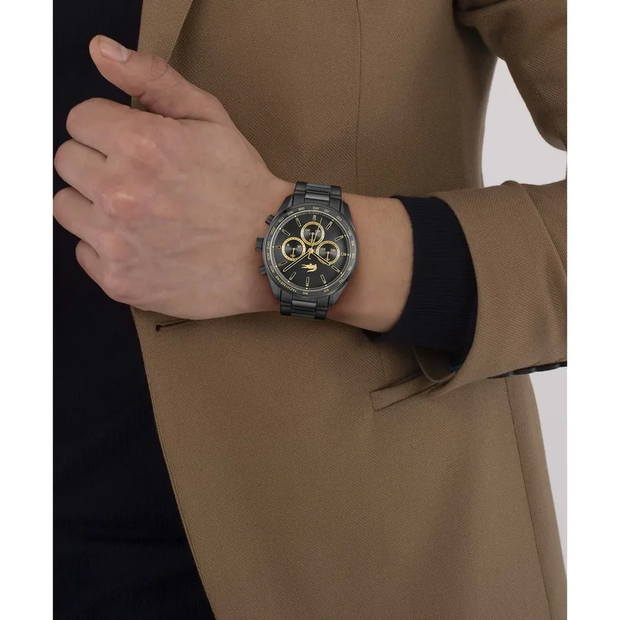 Lacoste Boston 42mm Chronograph Black Dial, view 5