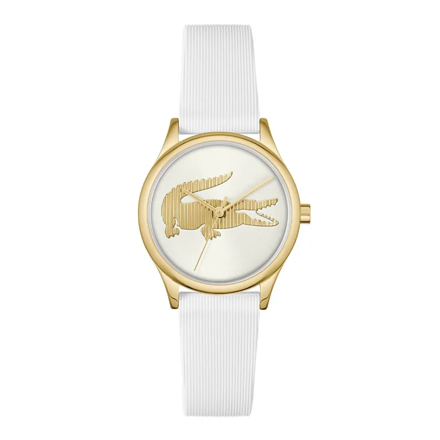 Lacoste Crocodelle 30mm White Dial, front view