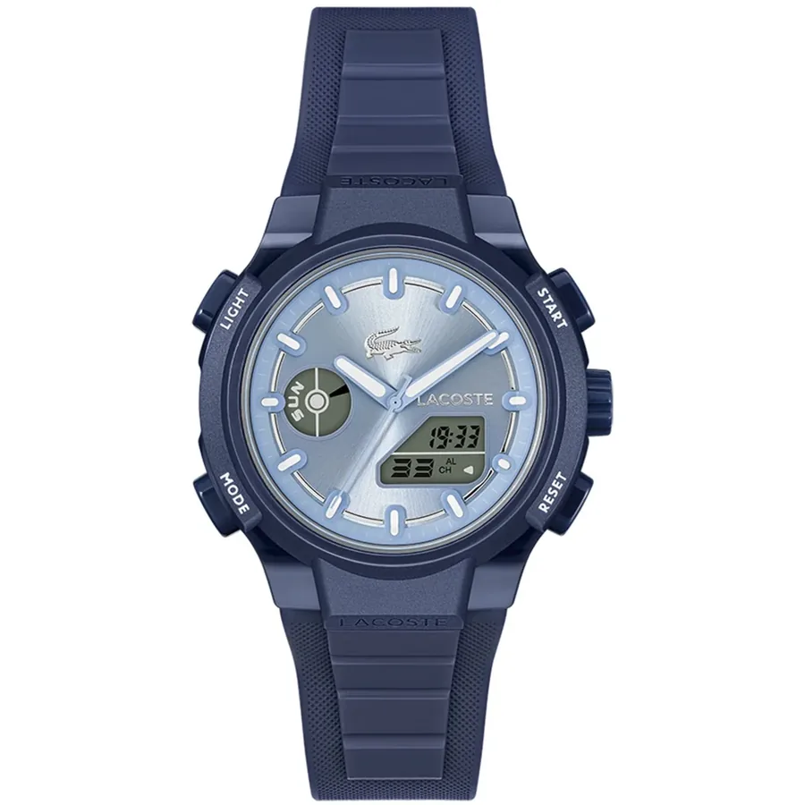Lacoste LC33 40mm Blue Dial, Blue Rubber Strap, Ref. 2001476, front view