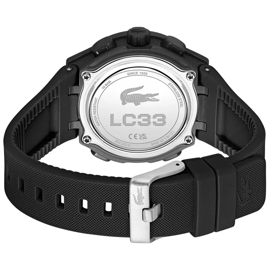 Lacoste LC33 40mm Silver Dial, Black Rubber Strap, Ref. 2001478, view 4