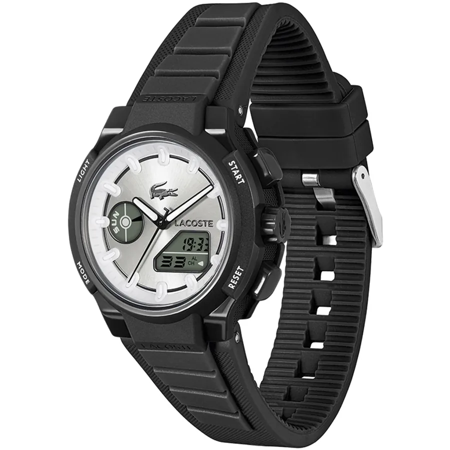 Lacoste LC33 40mm Silver Dial, Black Rubber Strap, Ref. 2001479, view 3