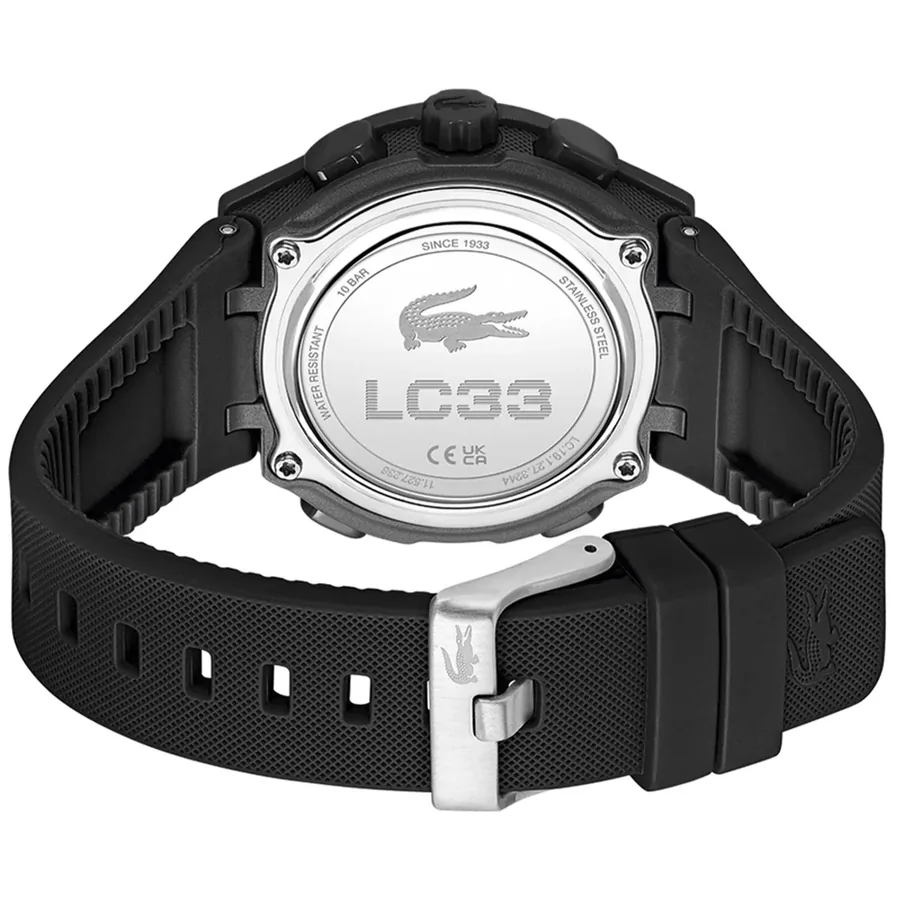 Lacoste LC33 40mm Silver Dial, Black Rubber Strap, Ref. 2001479, view 4