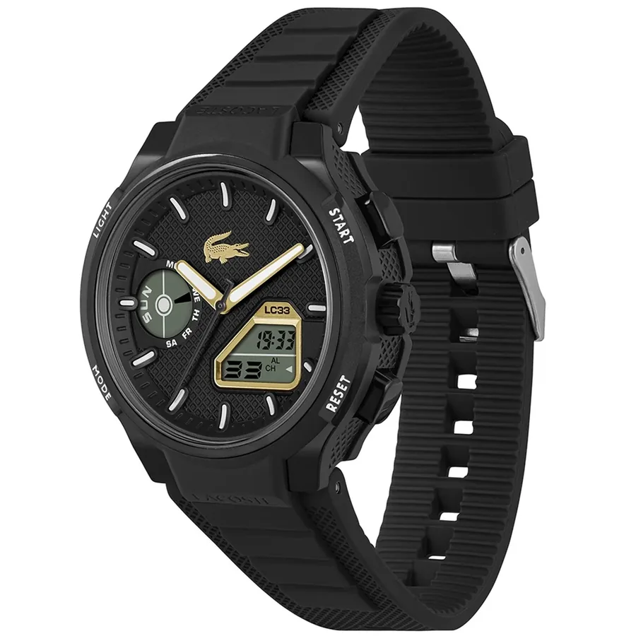 Lacoste LC33 45mm Black and Gold Dial, view 4