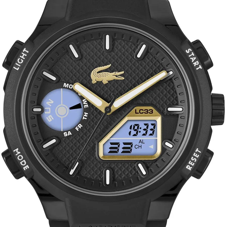 Lacoste LC33 45mm Black and Gold Dial, view 6