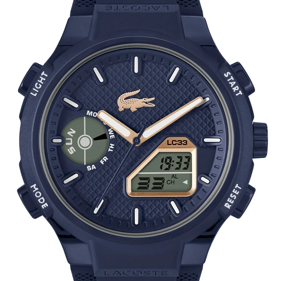 Lacoste LC33 45mm Blue Dial, Blue Rubber Strap, Ref. 2011434, view 2