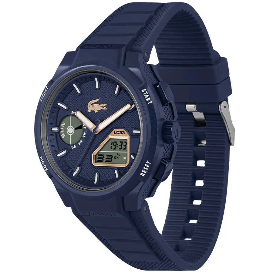 Lacoste LC33 45mm Blue Dial, Blue Rubber Strap, Ref. 2011434, view 3