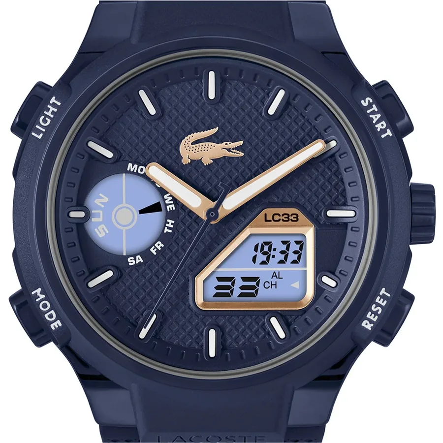 Lacoste LC33 45mm Blue Dial, Blue Rubber Strap, Ref. 2011434, view 5