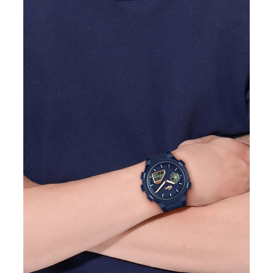 Lacoste LC33 45mm Blue Dial, Blue Rubber Strap, Ref. 2011434, view 6