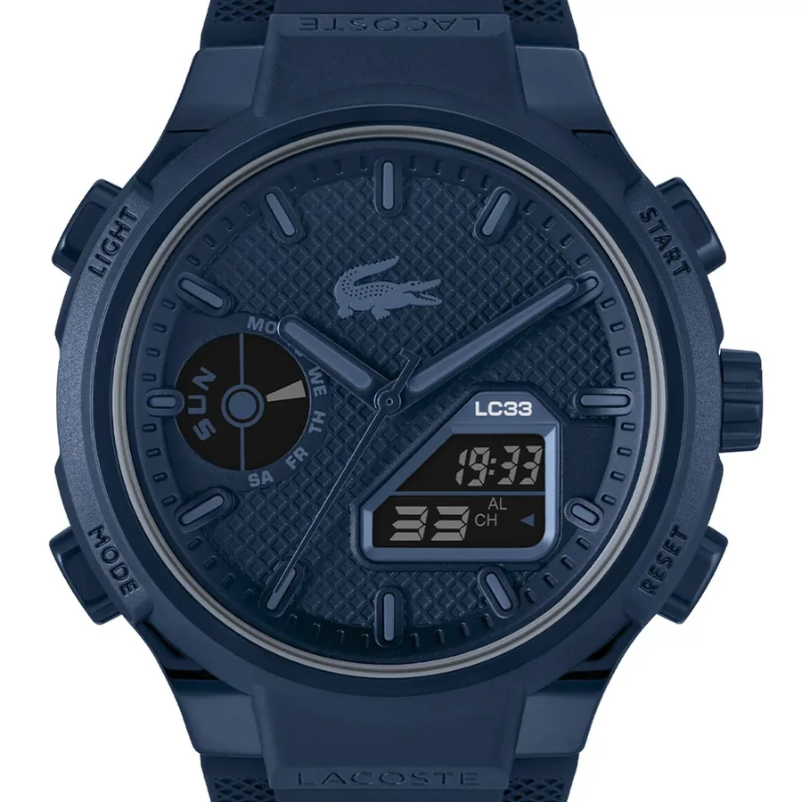 Lacoste LC33 45mm Blue Dial, Blue Rubber Strap, Ref. 2011448, view 3