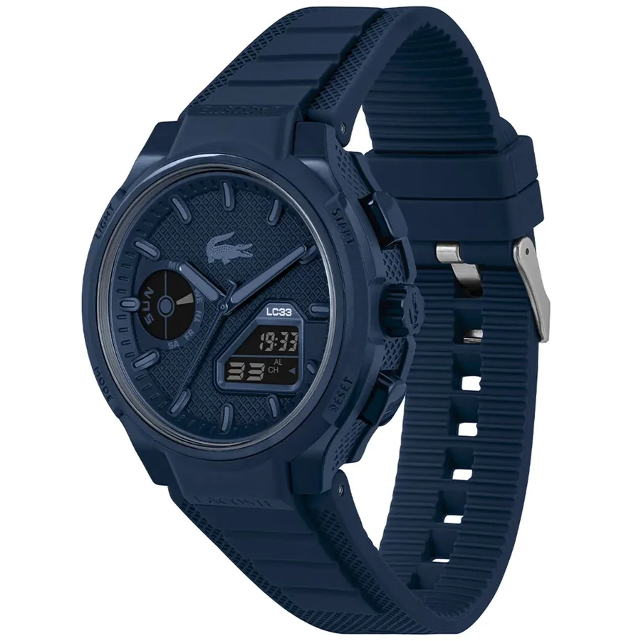 Lacoste LC33 45mm Blue Dial, Blue Rubber Strap, Ref. 2011448, view 4