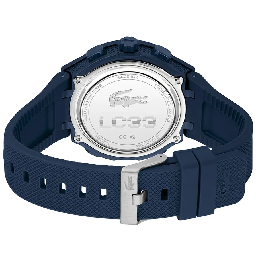 Lacoste LC33 45mm Blue Dial, Blue Rubber Strap, Ref. 2011448, view 5