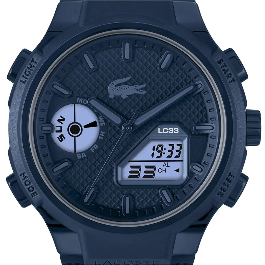 Lacoste LC33 45mm Blue Dial, Blue Rubber Strap, Ref. 2011448, view 6