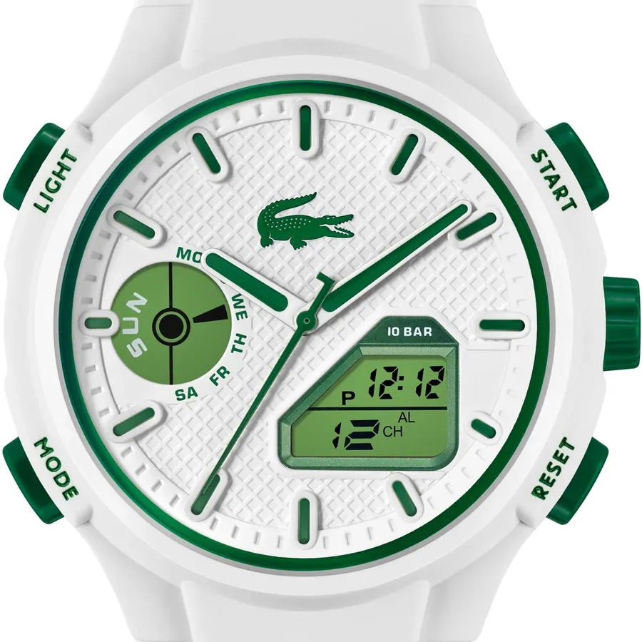 Lacoste LC33 45mm Chronograph White Dial, view 2
