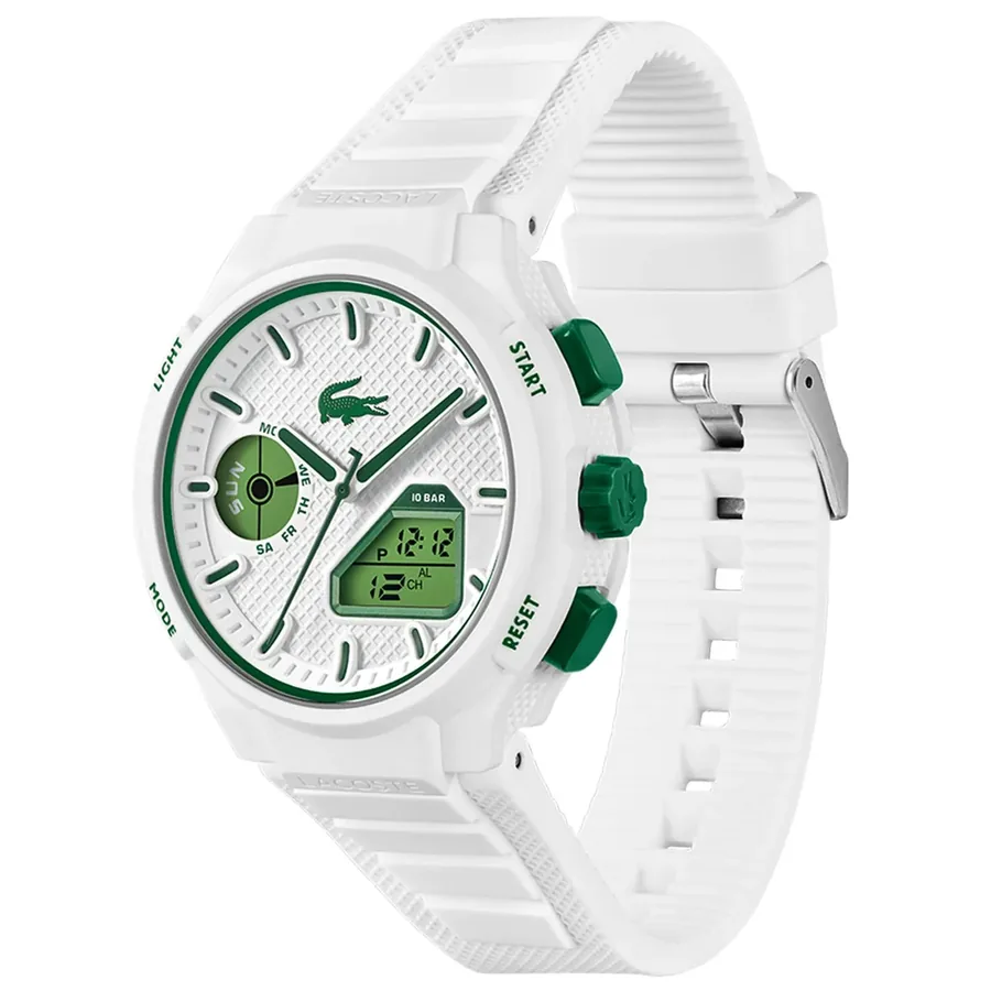 Lacoste LC33 45mm Chronograph White Dial, view 3