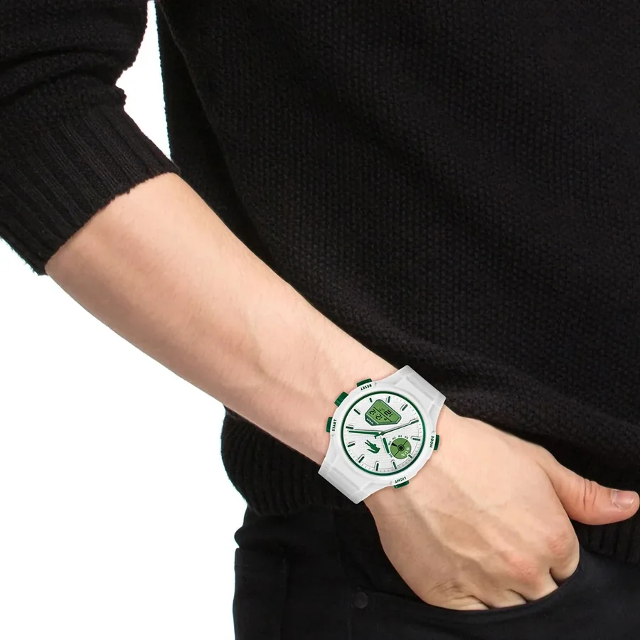 Lacoste LC33 45mm Chronograph White Dial, view 5