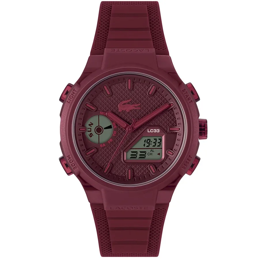 Lacoste LC33 45mm Red Dial, front view