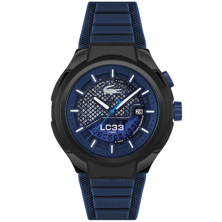 Lacoste LC33 Hybrid 44mm Automatic Blue Dial, front view