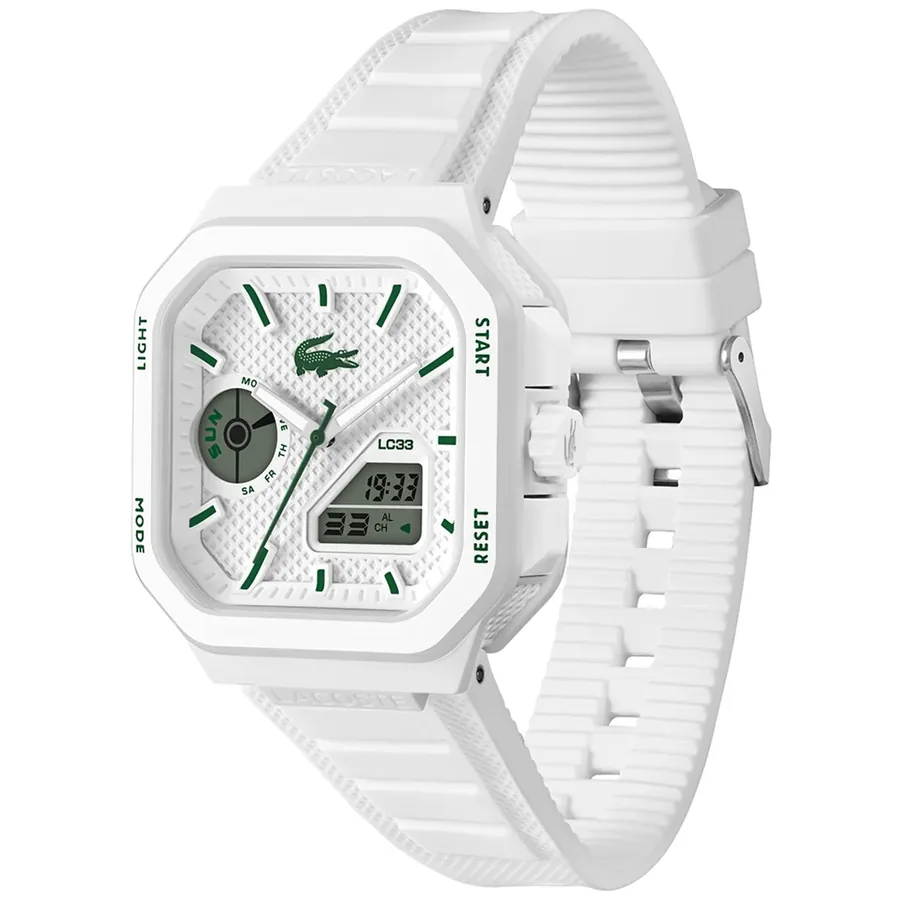 Lacoste LC33 Square 44x50mm White Dial, view 3