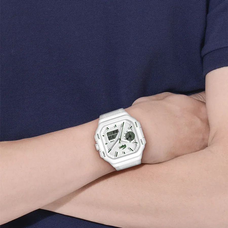 Lacoste LC33 Square 44x50mm White Dial, view 5